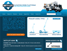 Tablet Screenshot of nifty-lift.com.au
